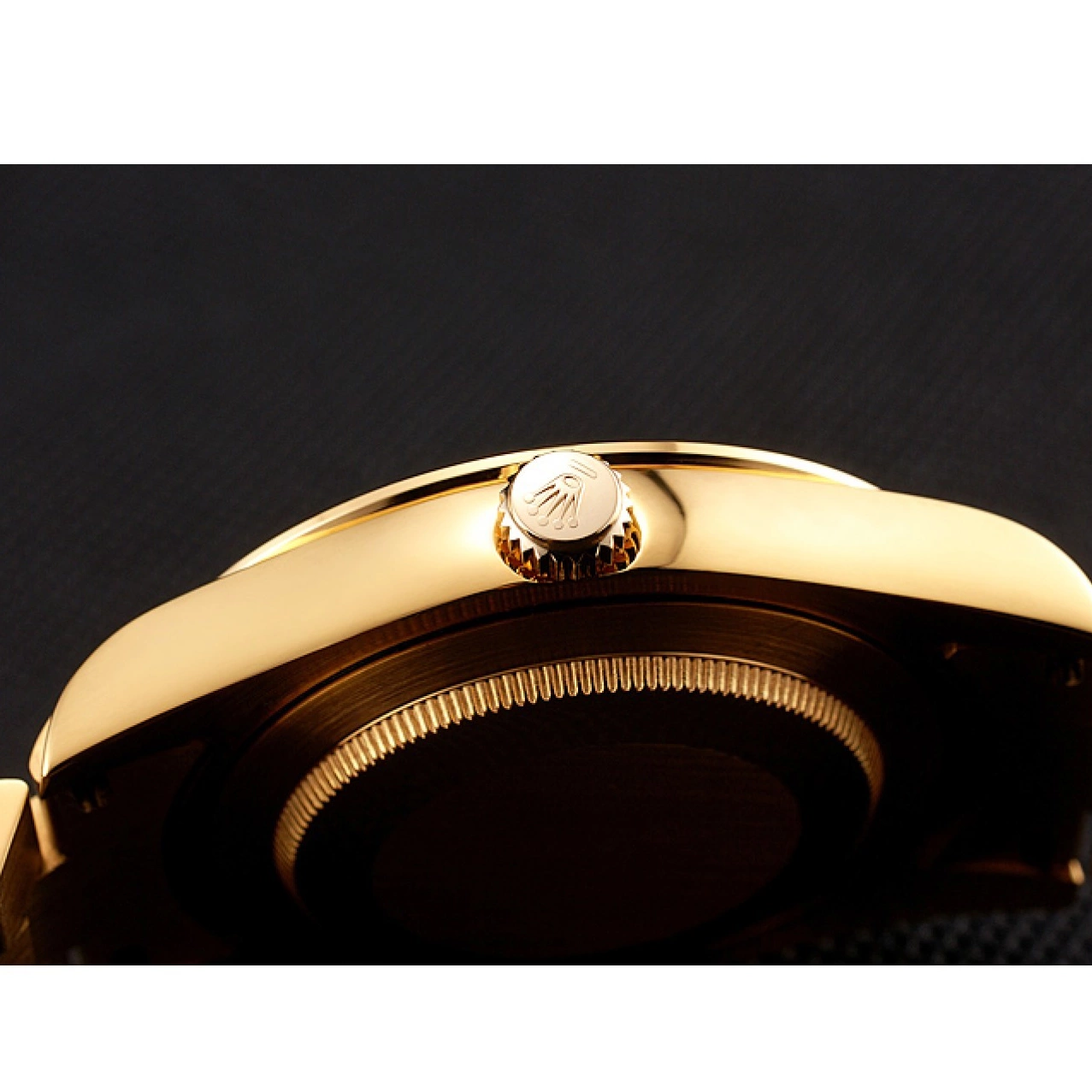 Aaa replica watch Swiss 1454100 And Champagne Bracelet Diamonds Dial Rubies Rolex Day-Date Gold 0709